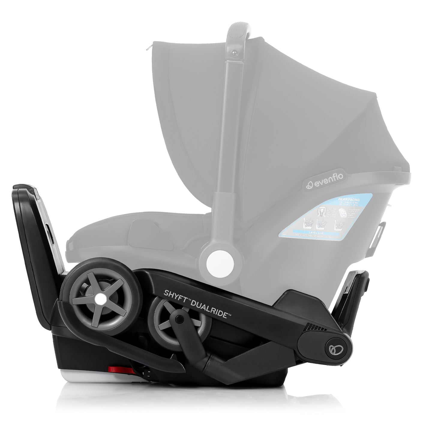 Evenflo - Shyft DualRide Infant Car Seat and Stroller Combo - Beaufort Black
